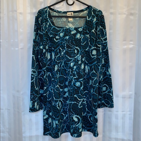 Shana K Tops - Shana K Women’s size 1X beautiful blue tunic